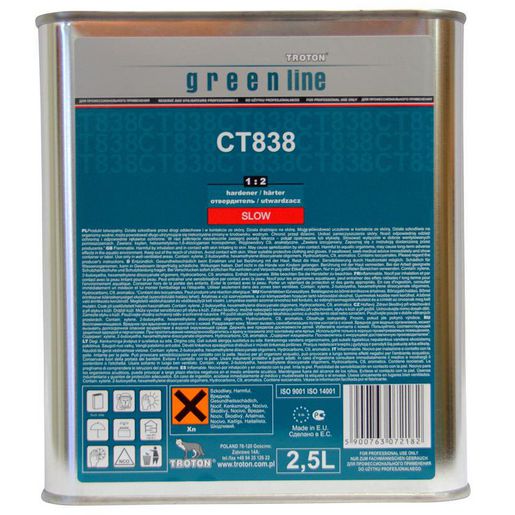 Troton Ct838 Ms Clear Coat Hardener Slow 2.5L T7218