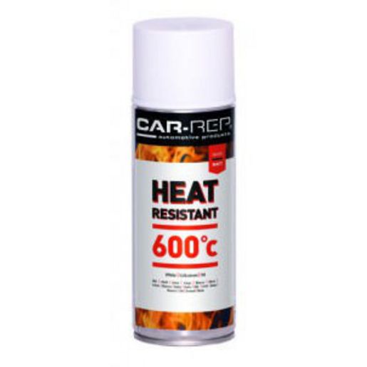 Car-Rep Heat Resistant 600 Degrees C White 400ml CR01090