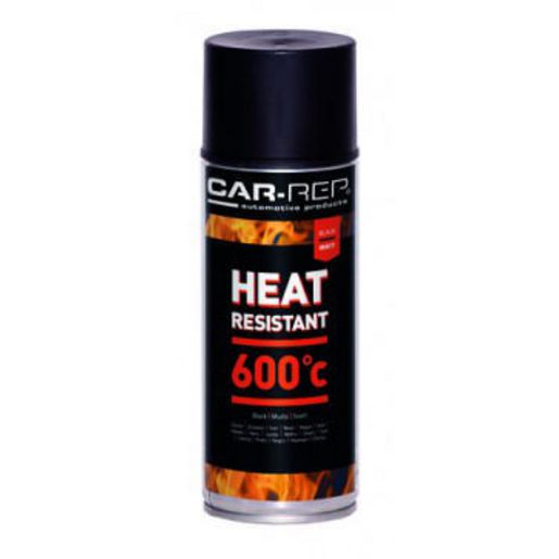Car-Rep Heat Resistant 600 Degrees C Black 400ml CR01092