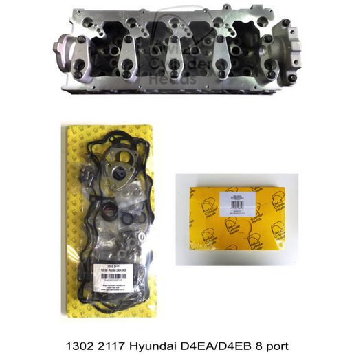 Kiwi Cylinder Head Combo - Hyundai D4Ea/D4Eb 8 Port (H, Hs, Hb) 13022117