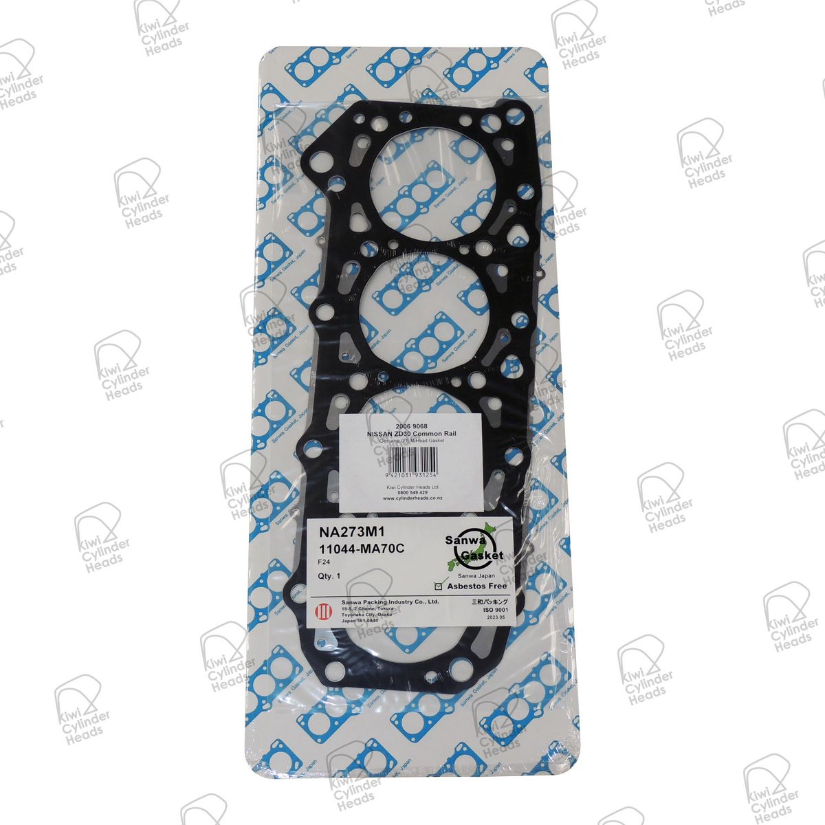 Kiwi Head Gasket-Nissan Zd30 Cr Genuine Grade C 0.75Mm 20069068