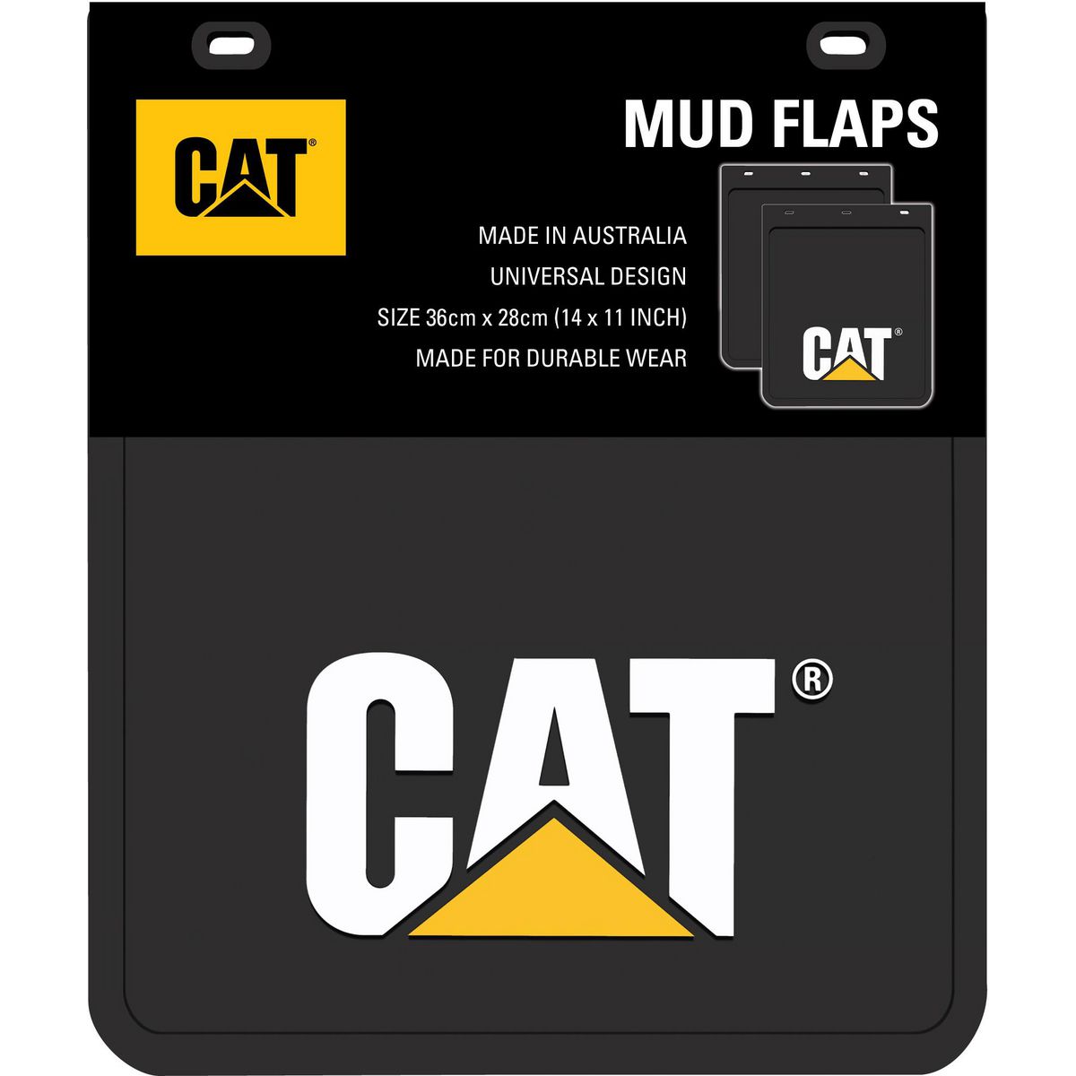CAT Heavy Duty Mud Flaps 360mm x 280mm MDCATE