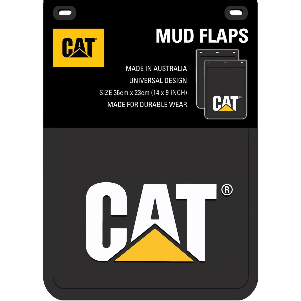 Caterpillar Cat Heavy Duty Mud Flaps 360mm X 230mm MDCATC