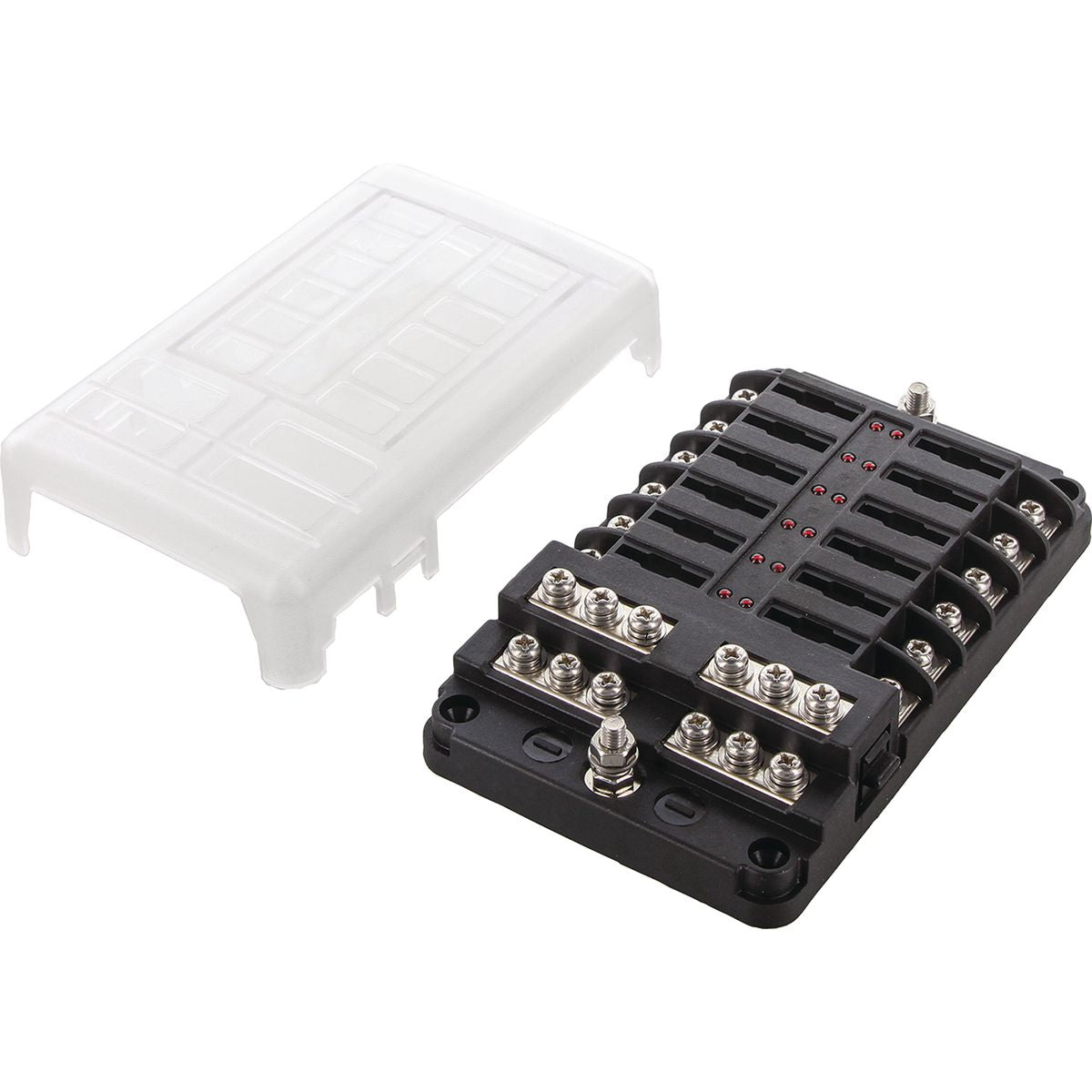 OEX Fuse Box, Standard Blade, 12 Way, Maximum Total Amperage -150A At 12V, Negative Busbar ACX5124