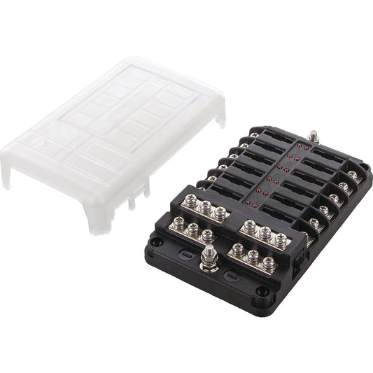 OEX Fuse Box, Standard Blade, 12 Way, Maximum Total Amperage -150A At 12V, Negative Busbar ACX5124