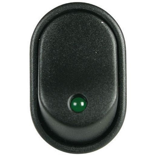 OEX Rocker Switch On/Off Spst Green Illumination ACX1972BL