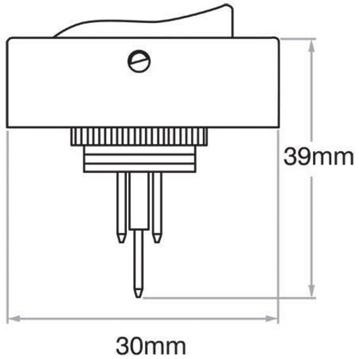 OEX Rocker Switch On/Off Spst ACX1969BL