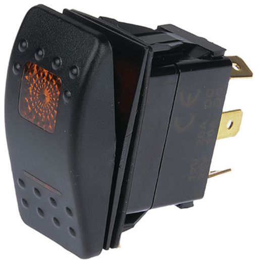 OEX Carling Style Rocker Switch On/Off Spst Amber Illumination ACX1976BL
