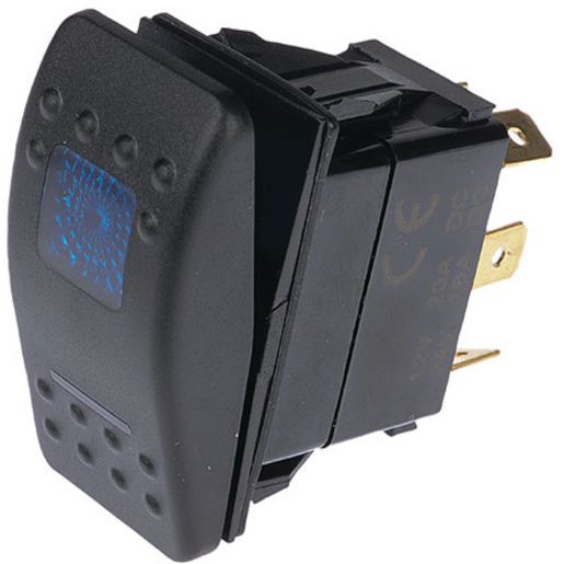 OEX Carling Style Rocker Switch On/Off Spst Blue Illumination ACX1975BL