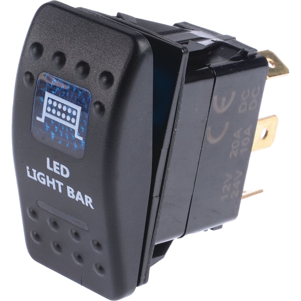 Drivetech 4x4 Rocker Switch LED Light Bar 12/24V Blue DT-11021