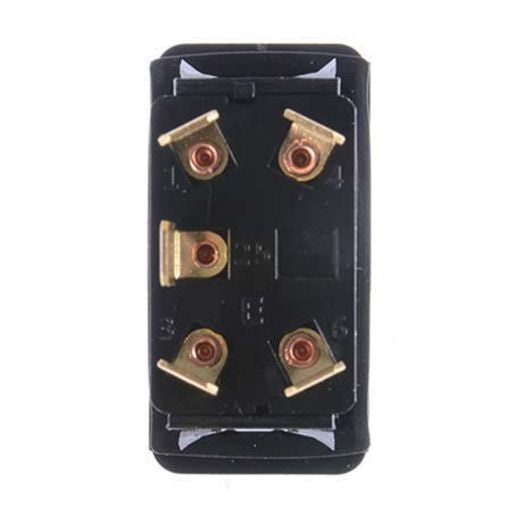 Drivetech 4X4 Rocker Jump Start Switch Off/Mom On Spst 12 Or 24V Blue Illumination (Contacts Rated 20A @ 12V) DT-11047