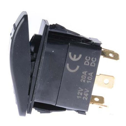 Drivetech 4x4 Rocker Switch Beacon 12/24V Blue DT-11012