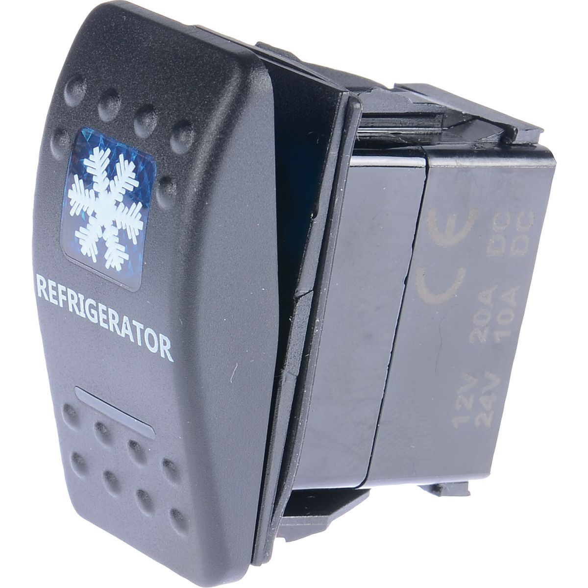 Drivetech 4x4 Rocker Switch Fridge 12/24V Blue DT-11011