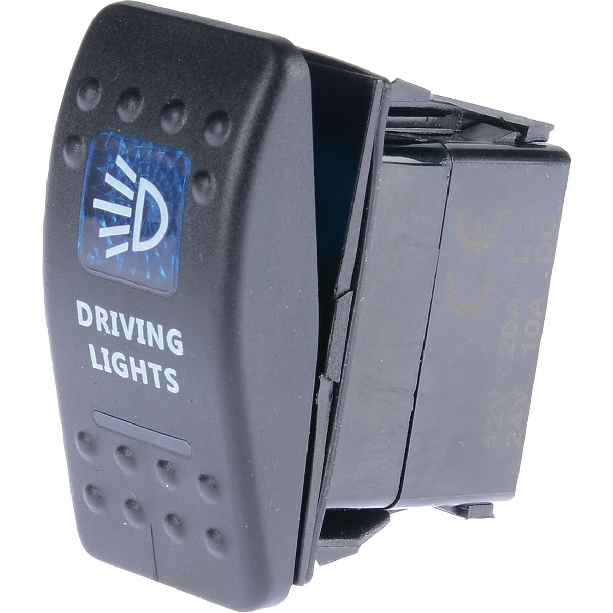 Drivetech 4x4 Rocker Switch Driving Light 12/24V Blue DT-11008