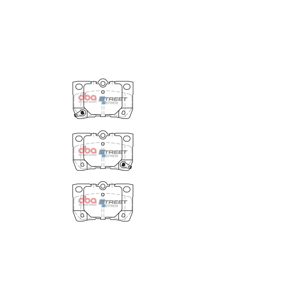 DBA Street Series Brake Pad Set Rear DB1854SS