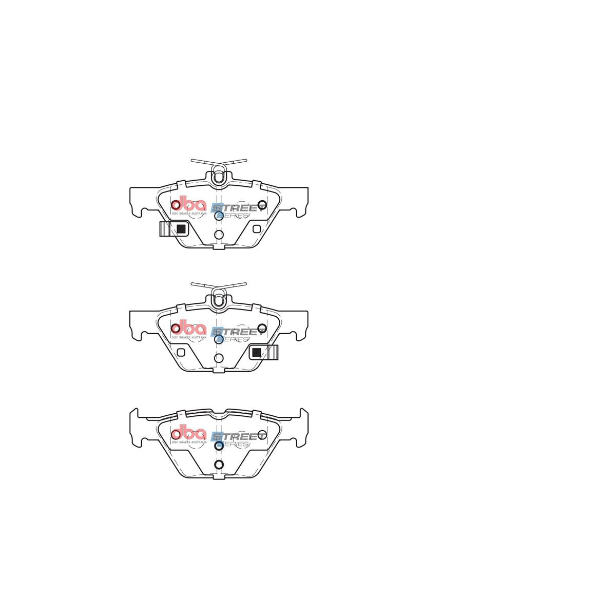 DBA Street Series Brake Pad Set Rear DB2398SS