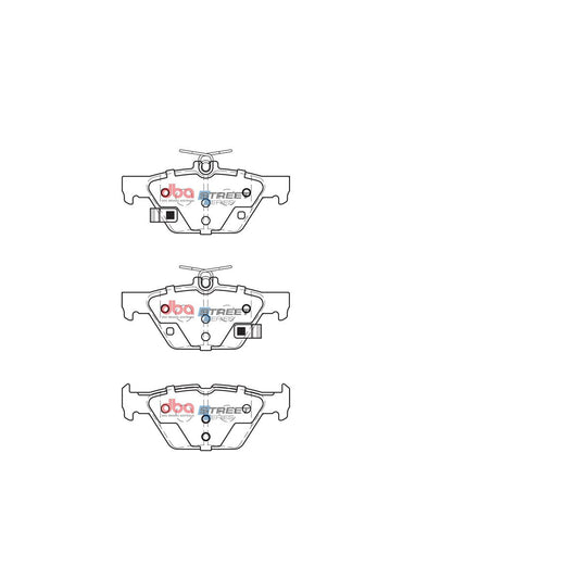 DBA Street Series Brake Pad Set Rear DB2398SS