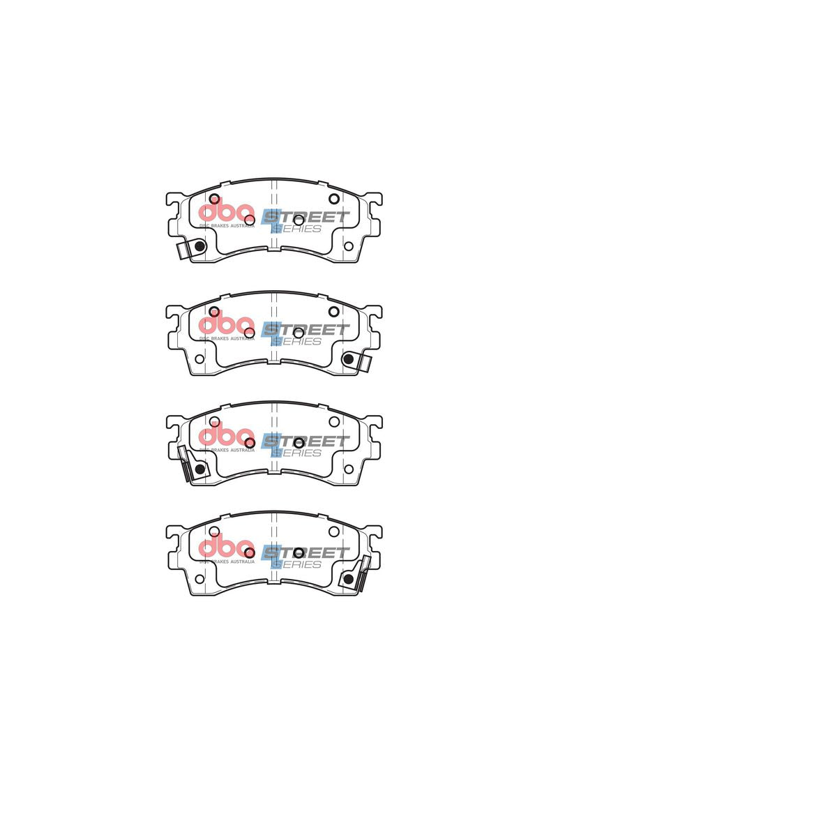 DBA Street Series Brake Pad Set Front DB1255SS