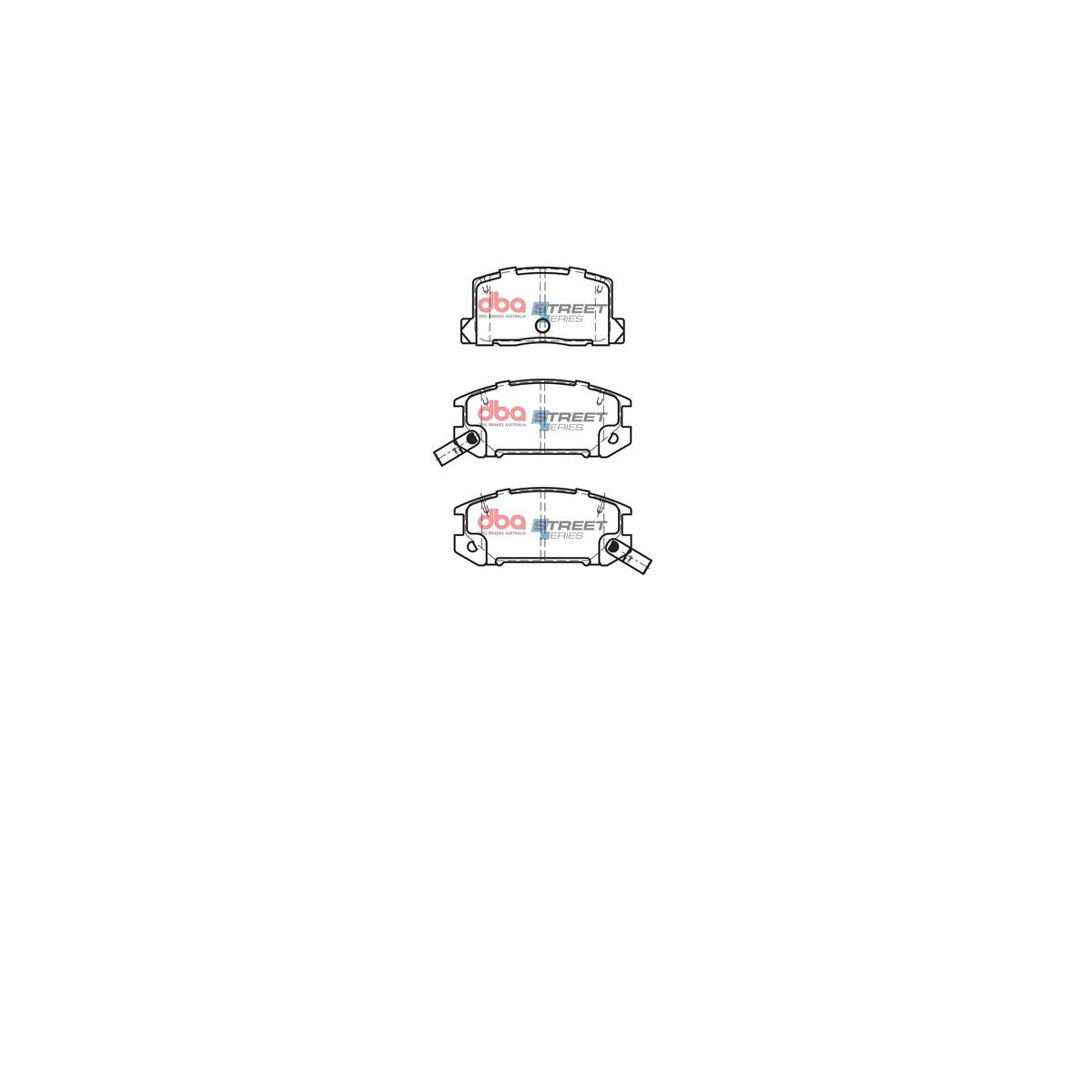 DBA Street Series Brake Pad Set Rear DB1260SS