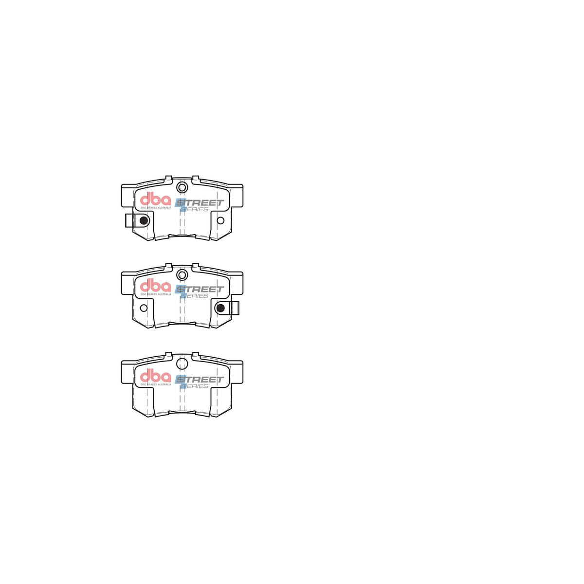 DBA Street Series Brake Pad Set Rear DB1265SS