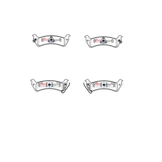 DBA Street Series Brake Pad Set Rear DB2093SS