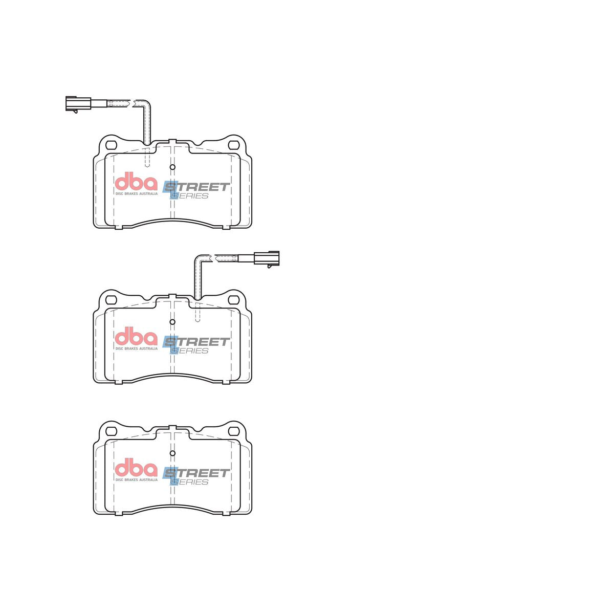 DBA Street Series Brake Pad Set Front DB2067SS