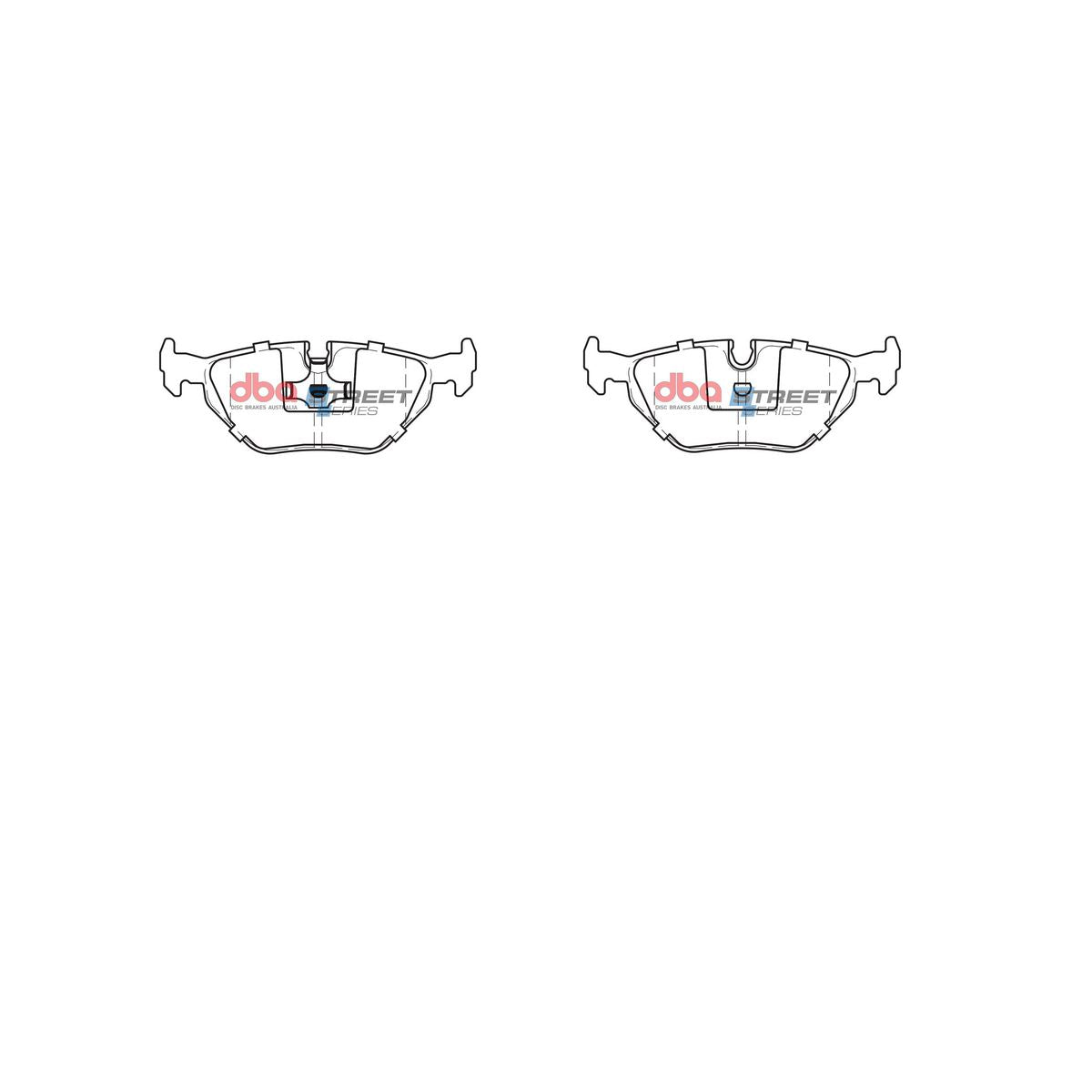 DBA Street Series Brake Pad Set Rear DB1132SS