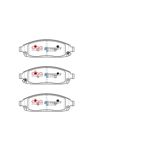 DBA Street Series Brake Pad Set Front DB2333SS
