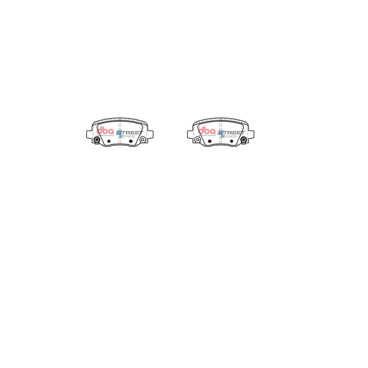 DBA Street Series Brake Pad Set Rear DB2338SS