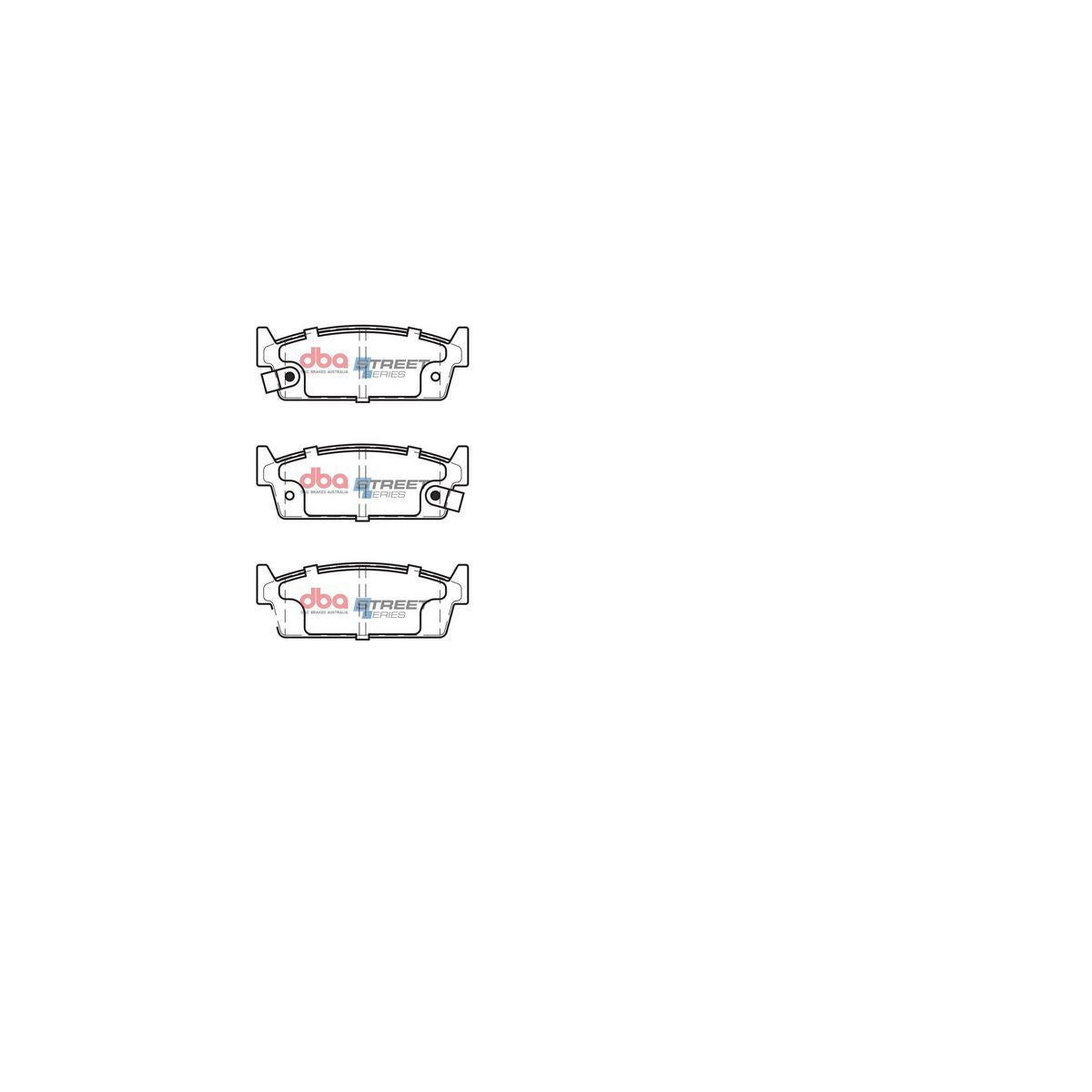 DBA Street Series Brake Pad Set Rear DB1144SS