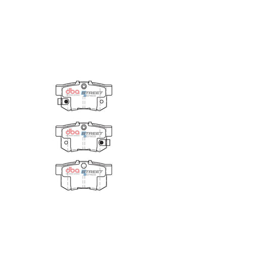 DBA Street Series Brake Pad Set Rear DB1142SS