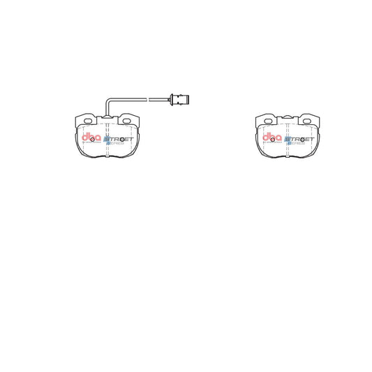 DBA Street Series Brake Pad Set Front DB1176SS