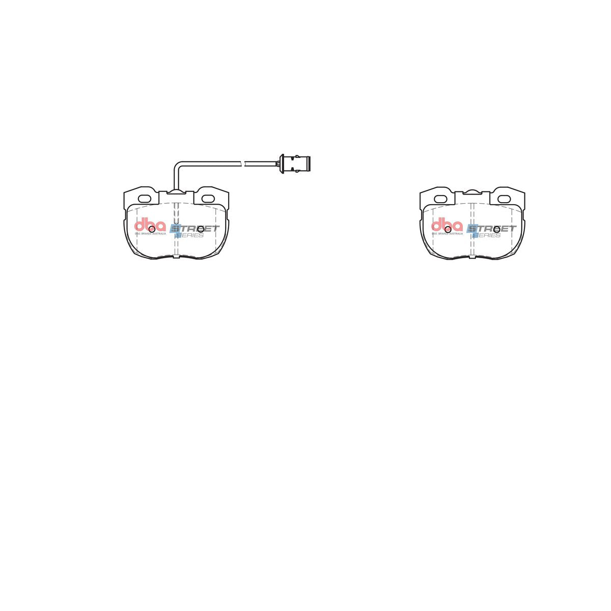 DBA Street Series Brake Pad Set Front DB1176SS