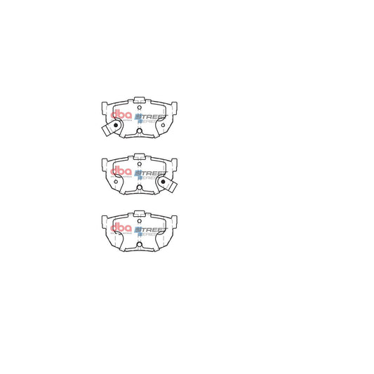 DBA Street Series Brake Pad Set Rear DB1166SS