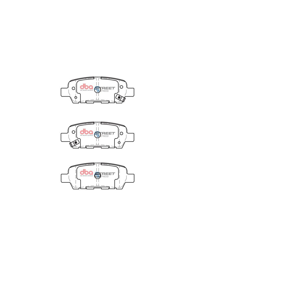 DBA Street Series Brake Pad Set Rear DB1509SS