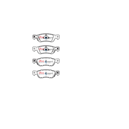 DBA Street Series Brake Pad Set Rear DB1161SS