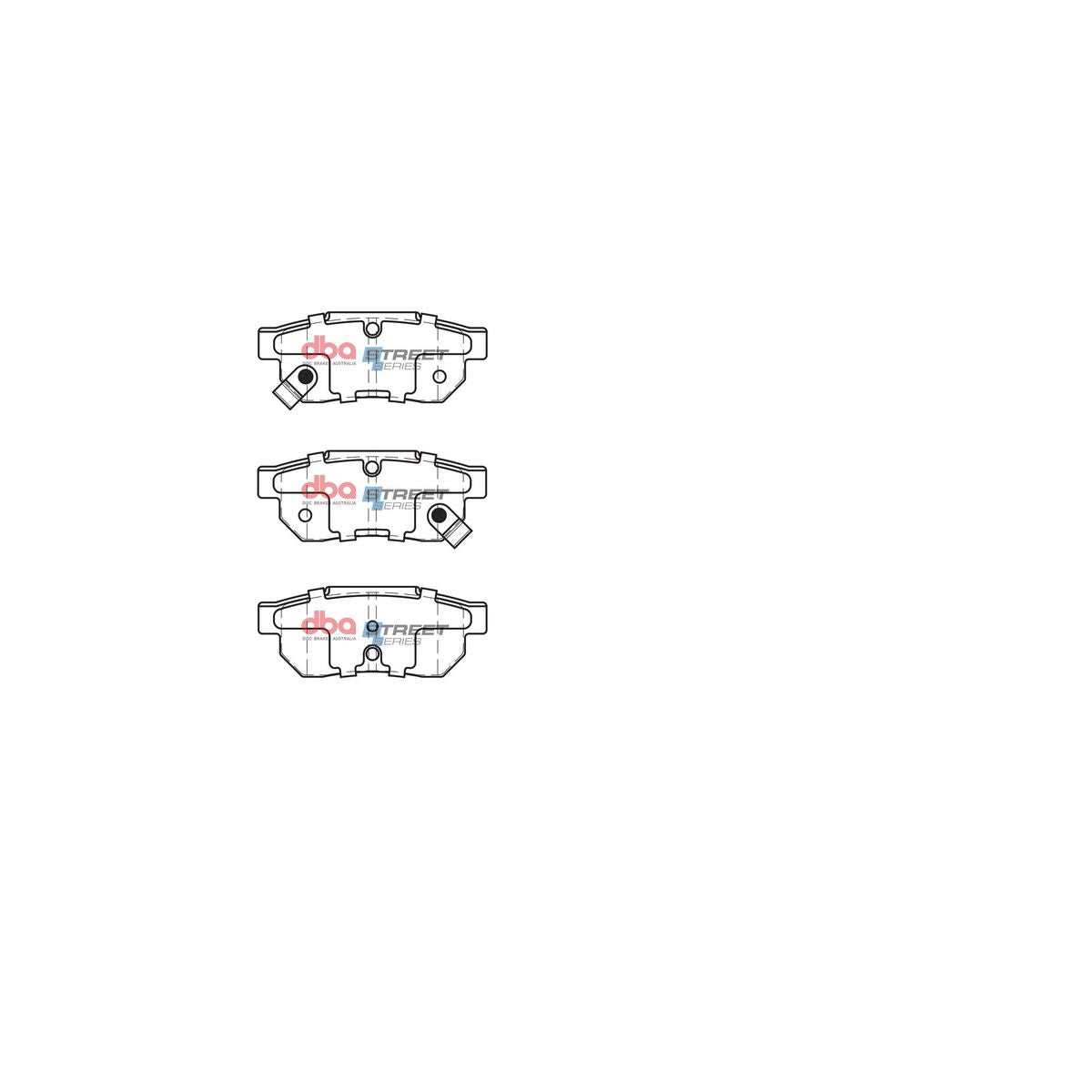 DBA Street Series Brake Pad Set Rear DB1163SS