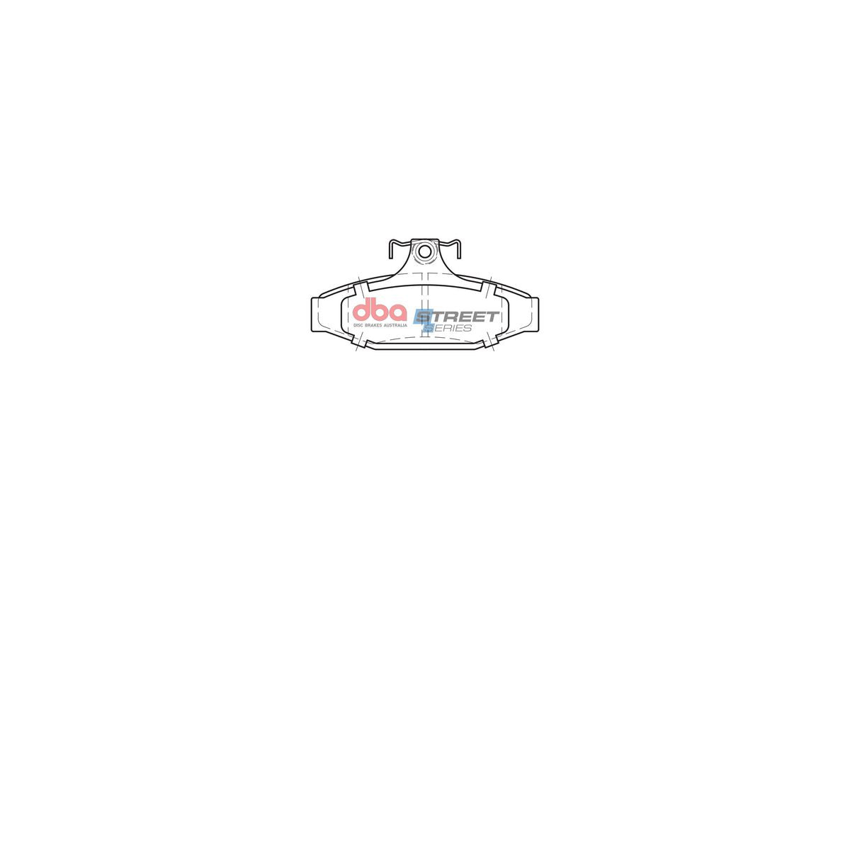 DBA Street Series Brake Pad Set Rear DB1086SS