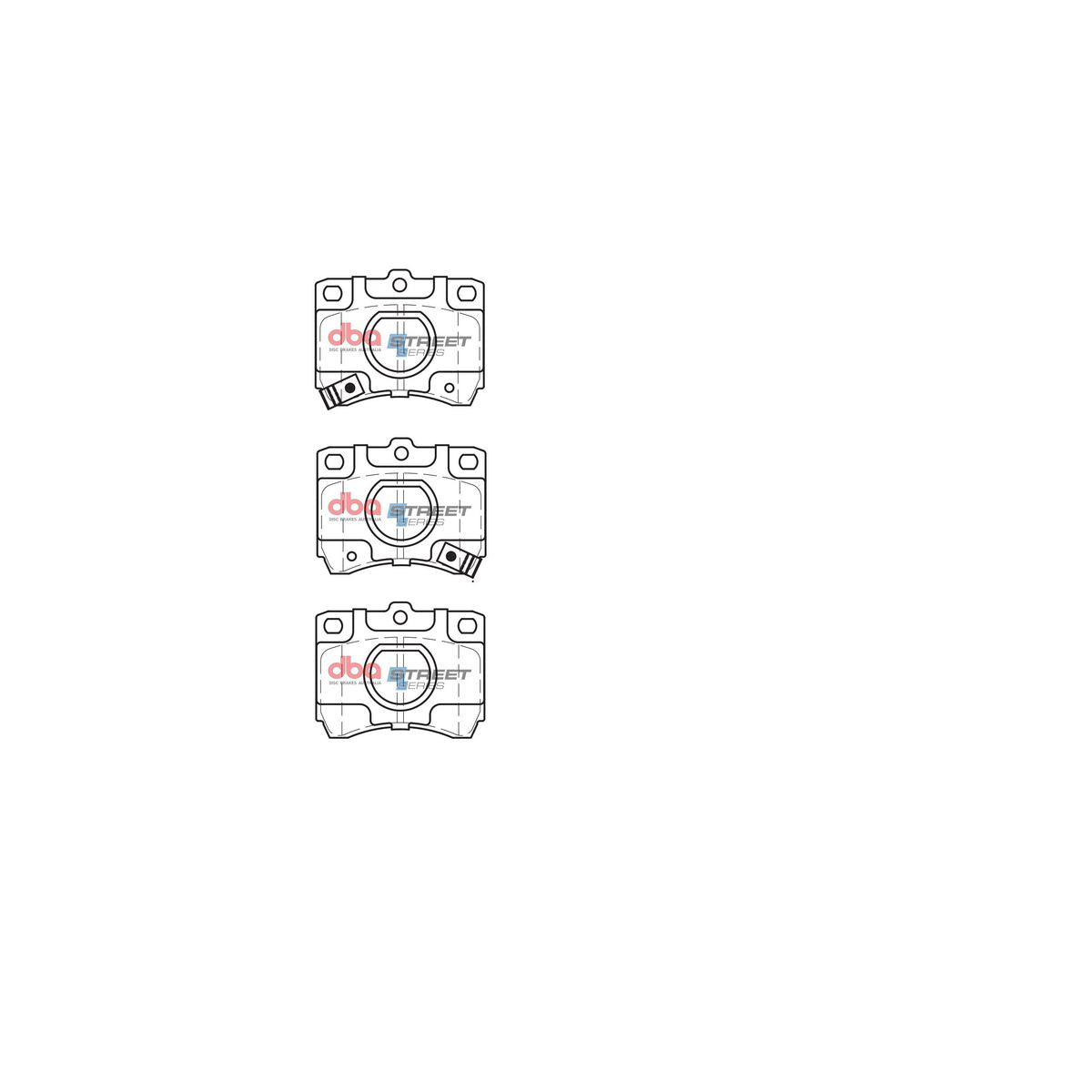 DBA Street Series Brake Pad Set Front DB442SS