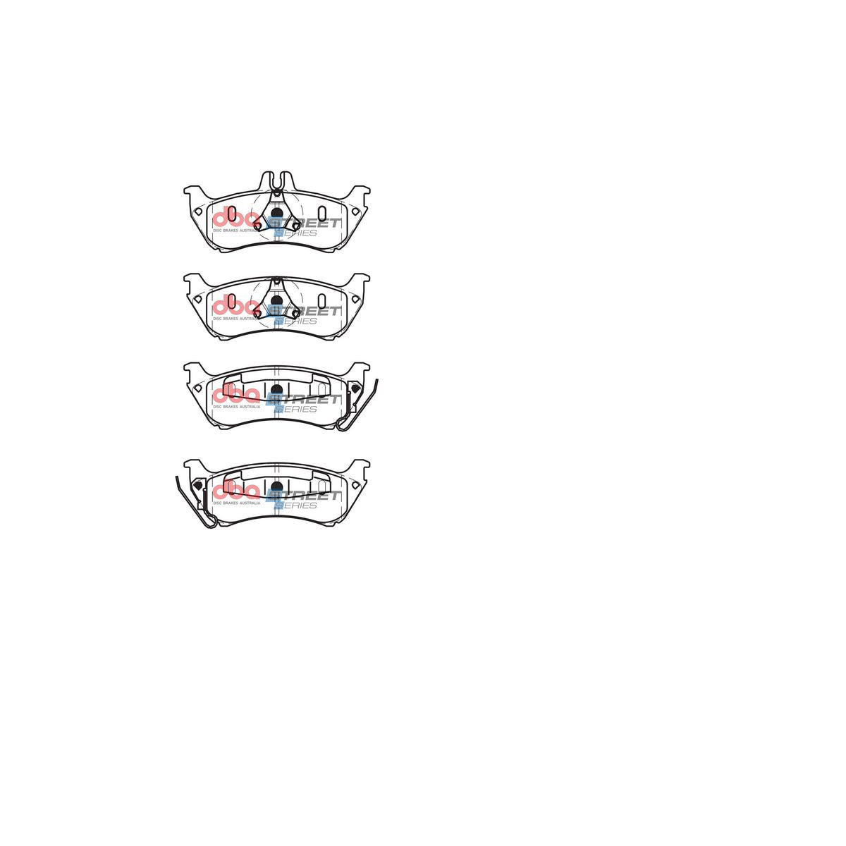 DBA Street Series Brake Pad Set Rear DB1430SS