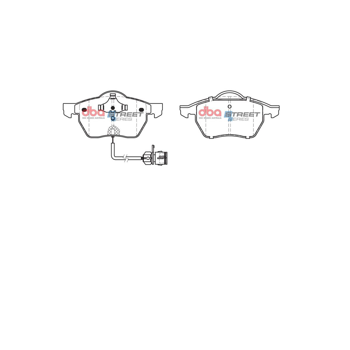 DBA Street Series Brake Pad Set Front DB1404SS
