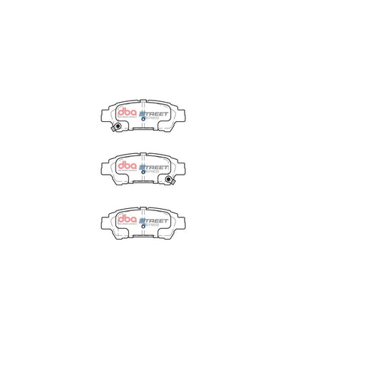 DBA Street Series Brake Pad Set Rear DB1660SS