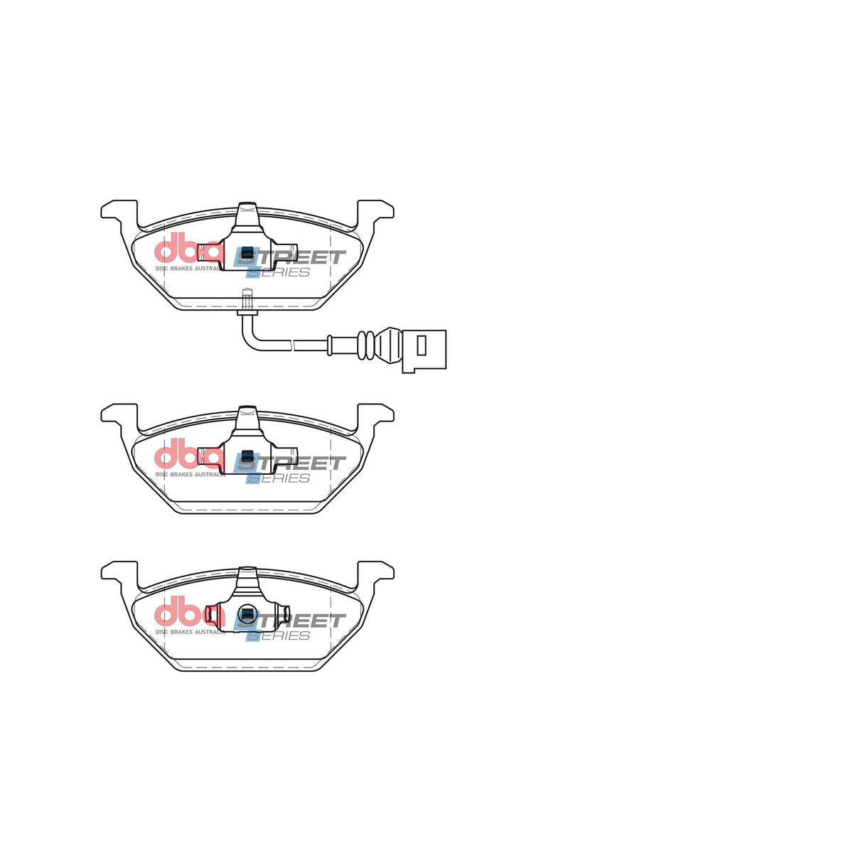 DBA Street Series Brake Pad Set Front DB1405SS