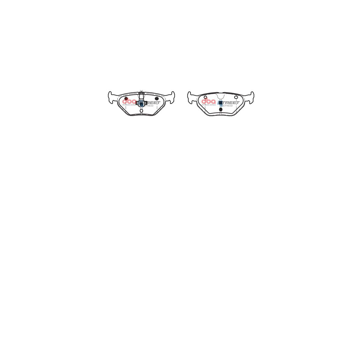DBA Street Series Brake Pad Set Rear DB1415SS