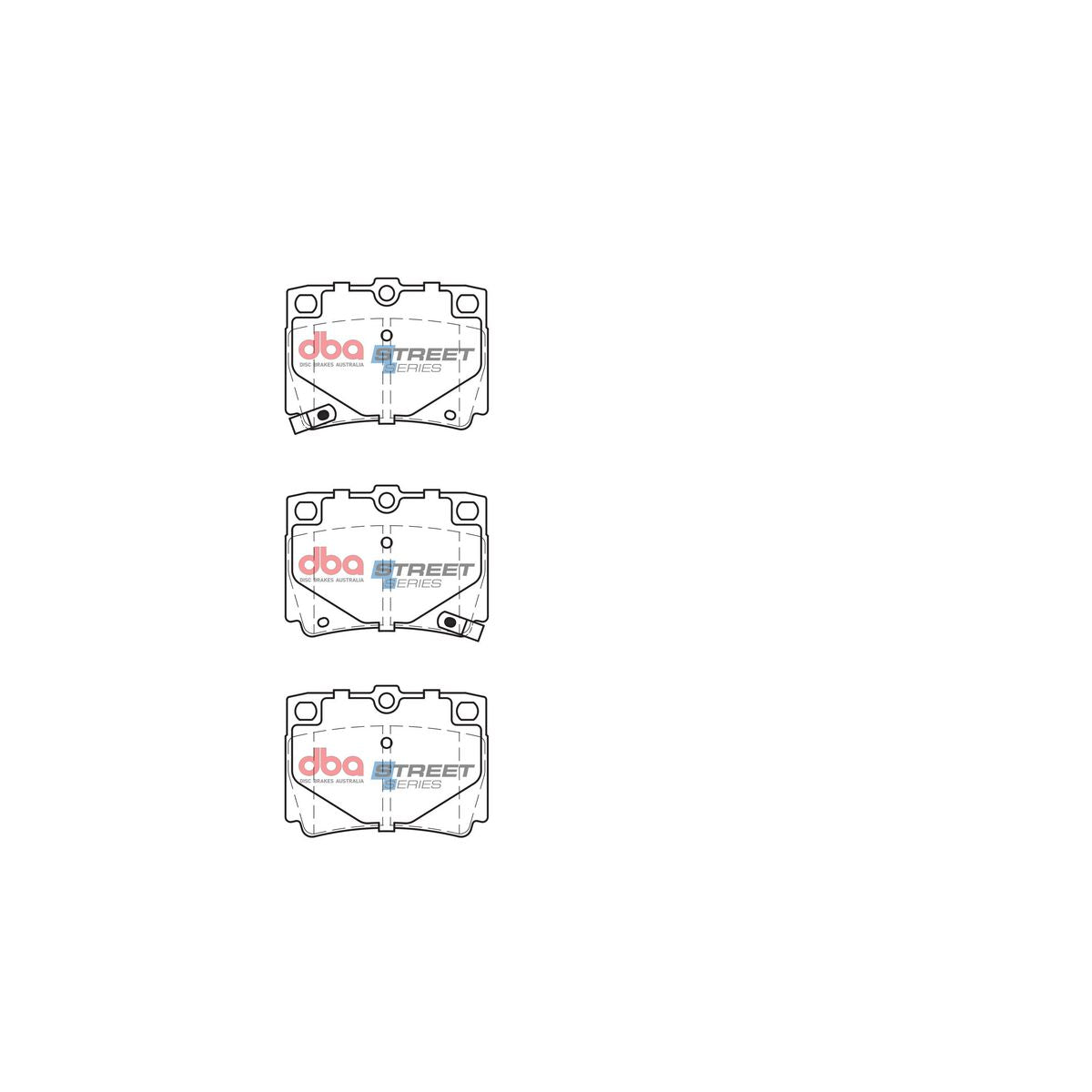 DBA Street Series Brake Pad Set Rear DB1390SS