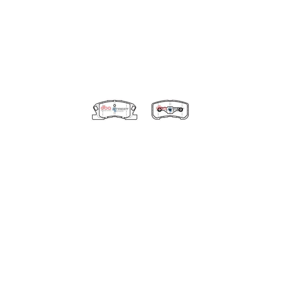 DBA Street Series Brake Pad Set Front DB1380SS