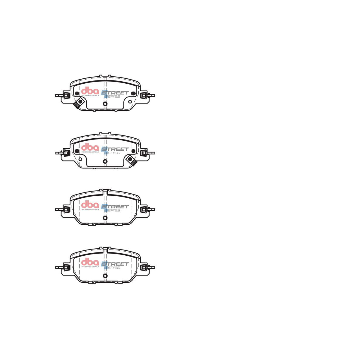 DBA Street Series Brake Pad Set DB15054SS