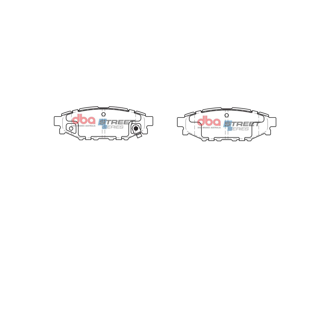 DBA Street Series Brake Pad Set Rear DB1803SS
