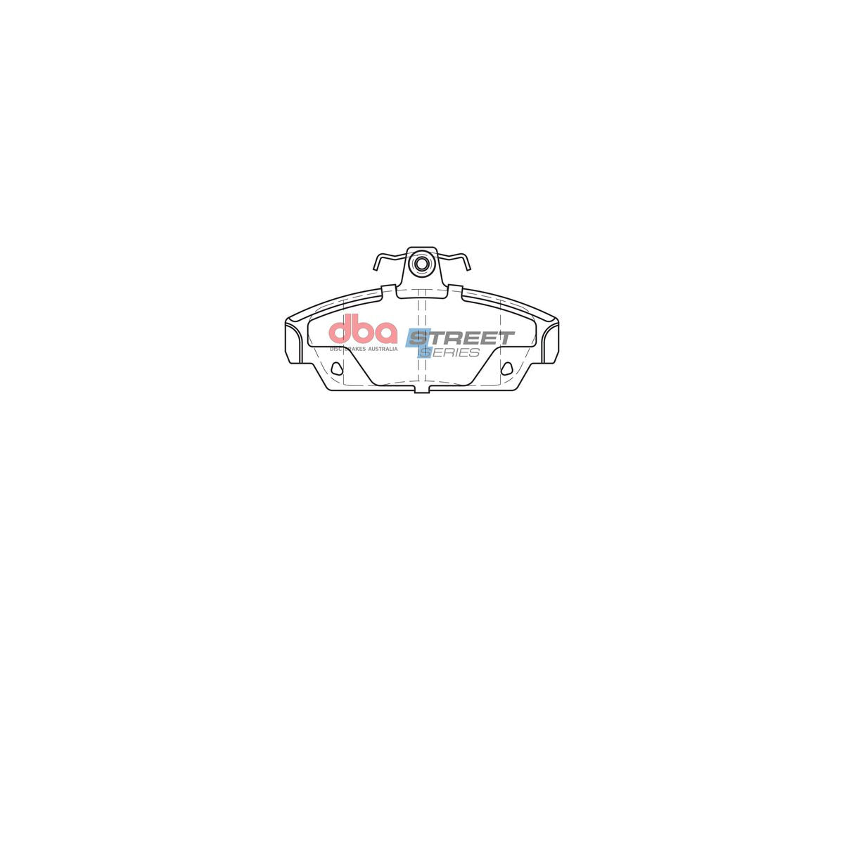 DBA Street Series Brake Pad Set Front DB2053SS