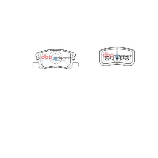 DBA Street Series Brake Pad Set Front DB1796SS